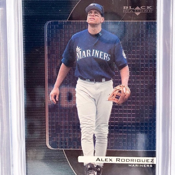 1999 Alex Rodriguez Upper Deck “Black Diamond” Card w/ foil type finish - Picture 8 of 10